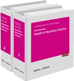 Abbildung von Meisterernst / Haber (Hrsg.) | Health & Nutrition Claims | 1. Auflage | 2024 | beck-shop.de