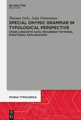 Abbildung von Stolz / Nintemann | Special Onymic Grammar in Typological Perspective | 1. Auflage | 2023 | 34 | beck-shop.de