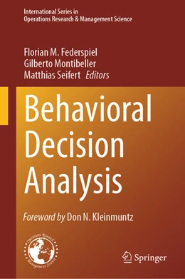 Abbildung von Federspiel / Montibeller | Behavioral Decision Analysis | 1. Auflage | 2024 | 350 | beck-shop.de