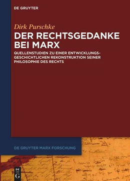 Abbildung von Purschke | Der Rechtsgedanke bei Marx | 1. Auflage | 2023 | beck-shop.de
