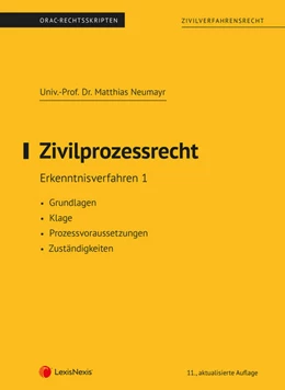Abbildung von Neumayr | Zivilprozessrecht Erkenntnisverfahren 1 (Skriptum) | 11. Auflage | 2023 | beck-shop.de