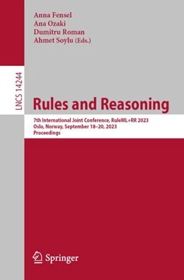 Abbildung von Fensel / Ozaki | Rules and Reasoning | 1. Auflage | 2023 | beck-shop.de