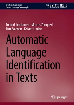 Abbildung von Jauhiainen / Zampieri | Automatic Language Identification in Texts | 1. Auflage | 2024 | beck-shop.de