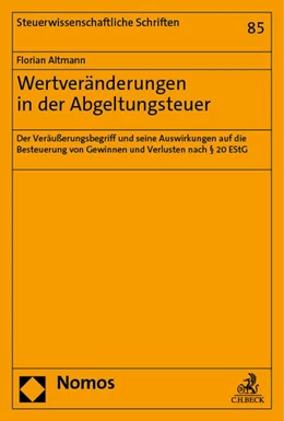 Abbildung von Altmann | Wertveränderungen in der Abgeltungsteuer | 1. Auflage | 2023 | 85 | beck-shop.de