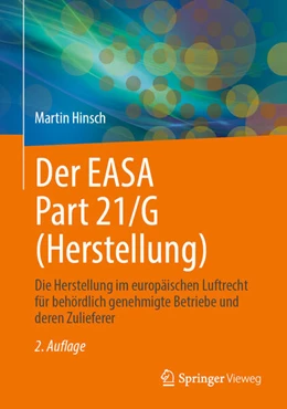 Abbildung von Hinsch | Der EASA Part 21/G (Herstellung)	 | 2. Auflage | 2023 | beck-shop.de