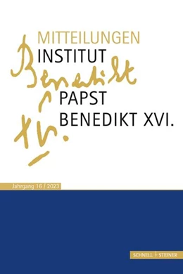 Abbildung von Voderholzer / Schaller | Mitteilungen Institut Papst Benedikt XVI. | 1. Auflage | 2024 | beck-shop.de