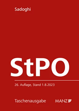 Abbildung von Sadoghi | Strafprozessordnung StPO | 26. Auflage | 2023 | beck-shop.de