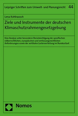 Abbildung von Kohlrausch | Ziele und Instrumente der deutschen Klimaschutzrahmengesetzgebung | 1. Auflage | 2023 | 44 | beck-shop.de