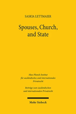 Abbildung von Lettmaier | Spouses, Church, and State | 1. Auflage | 2025 | beck-shop.de