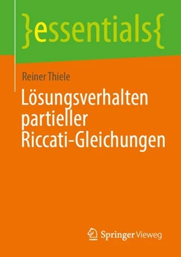 Abbildung von Thiele | Lösungsverhalten partieller Riccati-Gleichungen | 1. Auflage | 2023 | beck-shop.de