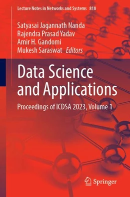Abbildung von Nanda / Yadav | Data Science and Applications | 1. Auflage | 2024 | beck-shop.de
