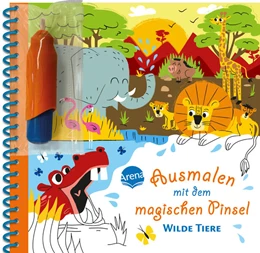 Abbildung von Ausmalen mit dem magischen Pinsel. Wilde Tiere | 1. Auflage | 2024 | beck-shop.de
