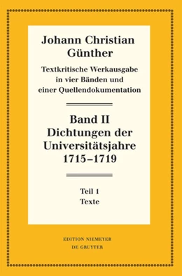 Abbildung von Bölhoff | Dichtungen der Universitätsjahre 1715-1719 | 1. Auflage | 2023 | beck-shop.de