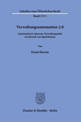 Abbildung von Busche | Verwaltungsautomation 2.0. | 1. Auflage | 2023 | beck-shop.de