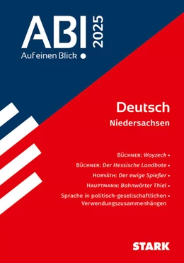 Abbildung von STARK Deutsch - Abi - Auf einen Blick! 2025 Niedersachsen | 1. Auflage | 2024 | beck-shop.de
