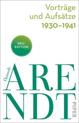 Abbildung von Arendt / Meyer | Vorträge und Aufsätze 1930-1938 | 1. Auflage | 2024 | beck-shop.de
