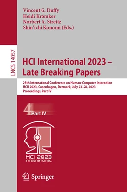 Abbildung von Duffy / Krömker | HCI International 2023 – Late Breaking Papers | 1. Auflage | 2023 | beck-shop.de
