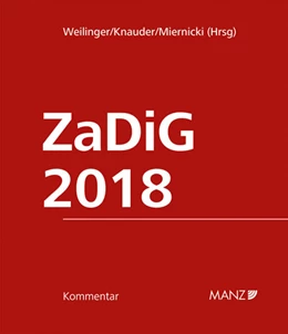 Abbildung von Weilinger / Knauder | ZaDiG 2018 | 1. Auflage | 2023 | beck-shop.de