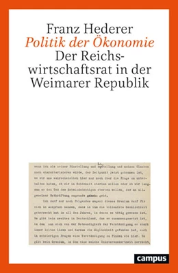 Abbildung von Hederer | Politik der Ökonomie | 1. Auflage | 2024 | beck-shop.de