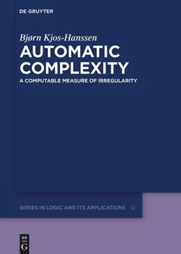 Abbildung von Kjos-Hanssen | Automatic Complexity | 1. Auflage | 2024 | 12 | beck-shop.de