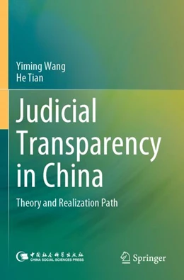 Abbildung von Wang / Tian | Judicial Transparency in China | 1. Auflage | 2023 | beck-shop.de