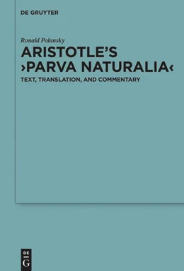 Abbildung von Polansky | Aristotle’s ›Parva naturalia‹ | 1. Auflage | 2024 | beck-shop.de