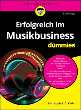 Abbildung von Klein | Erfolgreich im Musikbusiness für Dummies | 2. Auflage | 2024 | beck-shop.de