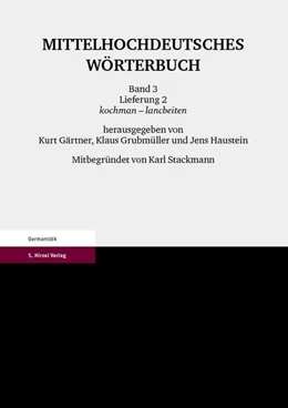 Abbildung von Gärtner / Grubmüller | Mittelhochdeutsches Wörterbuch. Dritter Band, Lieferung 2 | 1. Auflage | 2023 | beck-shop.de