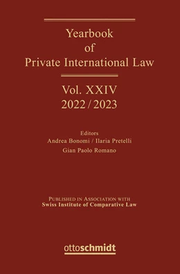 Abbildung von Bonomi / Pretelli | Yearbook of Private International Law Vol. XIV – 2022/2023 | 1. Auflage | 2023 | beck-shop.de