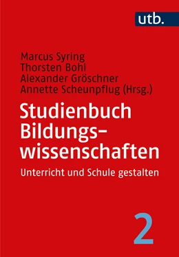 Abbildung von Syring / Bohl | Studienbuch Bildungswissenschaften 2 | 1. Auflage | 2025 | beck-shop.de