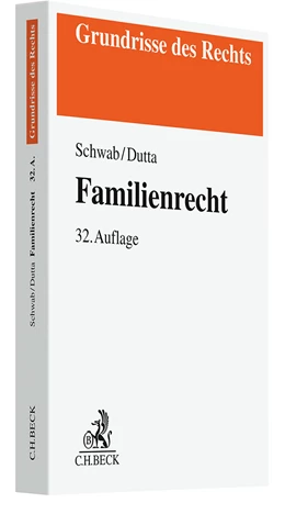 Abbildung von Schwab / Dutta | Familienrecht | 32. Auflage | 2024 | beck-shop.de