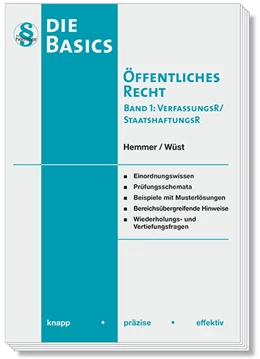 Abbildung von Hemmer / Wüst | Basics Öffentliches Recht I | 9. Auflage | 2023 | beck-shop.de