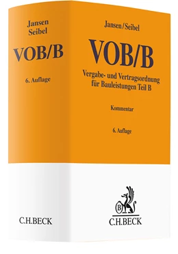 Abbildung von Jansen / Seibel | VOB/B | 6. Auflage | 2025 | beck-shop.de