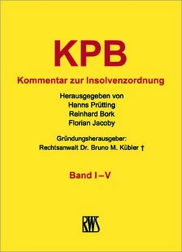 Abbildung von Kübler / Prütting | KPB - Kommentar zur Insolvenzordnung | 1. Auflage | 2024 | beck-shop.de