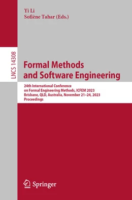 Abbildung von Li / Tahar | Formal Methods and Software Engineering | 1. Auflage | 2023 | beck-shop.de