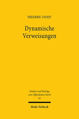 Abbildung von Stodt | Dynamische Verweisungen | 1. Auflage | 2023 | beck-shop.de