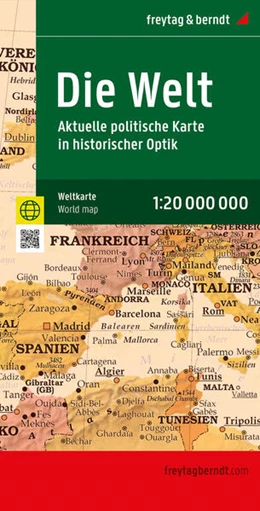 Abbildung von Freytag & Berndt | Weltkarte: Aktuelle politische Karte in historischem Stil, 1:20.000.000, gefaltet, freytag & berndt | 1. Auflage | 2024 | beck-shop.de