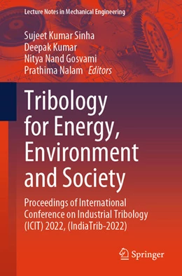 Abbildung von Sinha / Kumar | Tribology for Energy, Environment and Society | 1. Auflage | 2024 | beck-shop.de