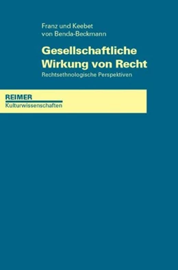 Abbildung von Benda-Beckmann | Gesellschaftliche Wirkung von Recht | 1. Auflage | 2023 | beck-shop.de