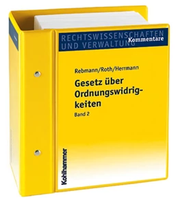 Abbildung von Rebmann / Roth | Gesetz über Ordnungswidrigkeiten | 1. Auflage | 2024 | beck-shop.de