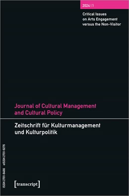 Abbildung von DeVereaux / Höhne | Journal of Cultural Management and Cultural Policy/Zeitschrift für Kulturmanagement und Kulturpolitik | 1. Auflage | 2024 | beck-shop.de