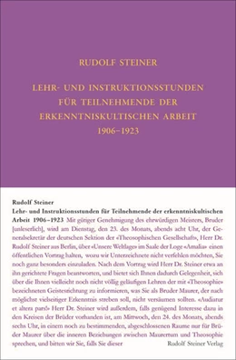 Abbildung von Rudolf Steiner Nachlassverwaltung / Zehnter | Lehrstunden für Teilnehmende der erkenntniskultischen Arbeit 1906 - 1924 | 1. Auflage | 2024 | beck-shop.de