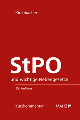 Abbildung von Kirchbacher | Strafprozessordnung - StPO | 15. Auflage | 2024 | beck-shop.de