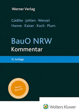 Abbildung von Gädtke / Johlen | BauO NRW - Kommentar | 15. Auflage | 2024 | beck-shop.de