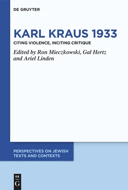 Abbildung von Hertz / Mieczkowski | Karl Kraus 1933 | 1. Auflage | 2024 | beck-shop.de