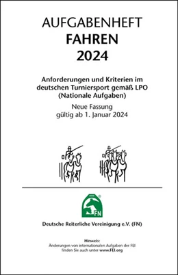 Abbildung von Deutsche Reiterliche Vereinigung E. V. (Fn) | Aufgabenheft - Fahren 2024 | 1. Auflage | 2023 | beck-shop.de