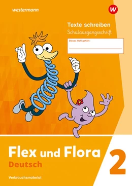 Abbildung von Flex und Flora 2. Heft Texte schreiben (Schulausgangsschrift) Verbrauchsmaterial | 1. Auflage | 2024 | beck-shop.de