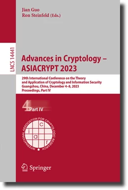 Abbildung von Guo / Steinfeld | Advances in Cryptology - ASIACRYPT 2023 | 1. Auflage | 2023 | beck-shop.de