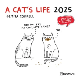 Abbildung von Neumann | A Cat's Life 2025 - Wand-Kalender - Broschüren-Kalender - 30x30 - 30x60 geöffnet - Katzen - Cartoon | 1. Auflage | 2024 | beck-shop.de