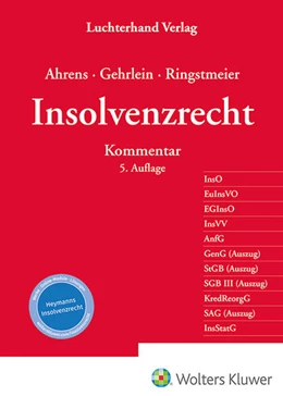 Abbildung von Ahrens / Gehrlein | Insolvenzrecht | 5. Auflage | 2024 | beck-shop.de